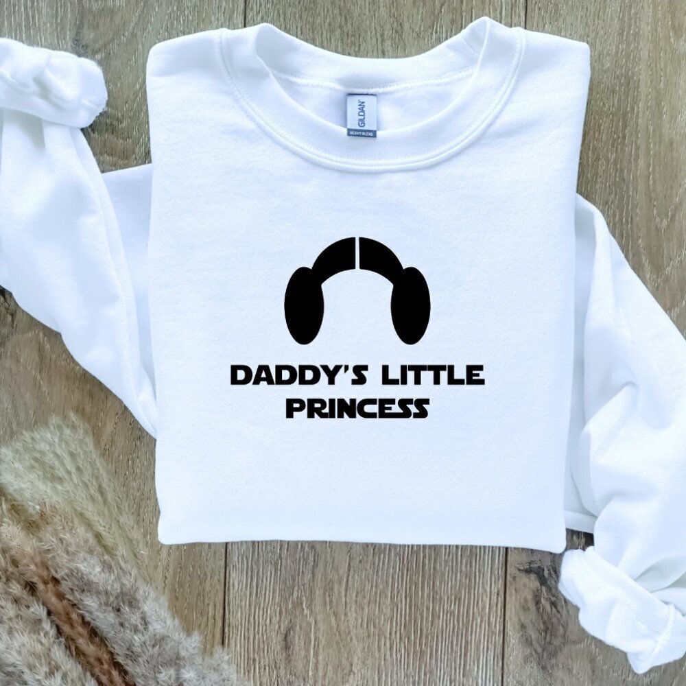 Daddy's Little Princess Star Wars Custom Sweater Sweatshirt Handcrafted